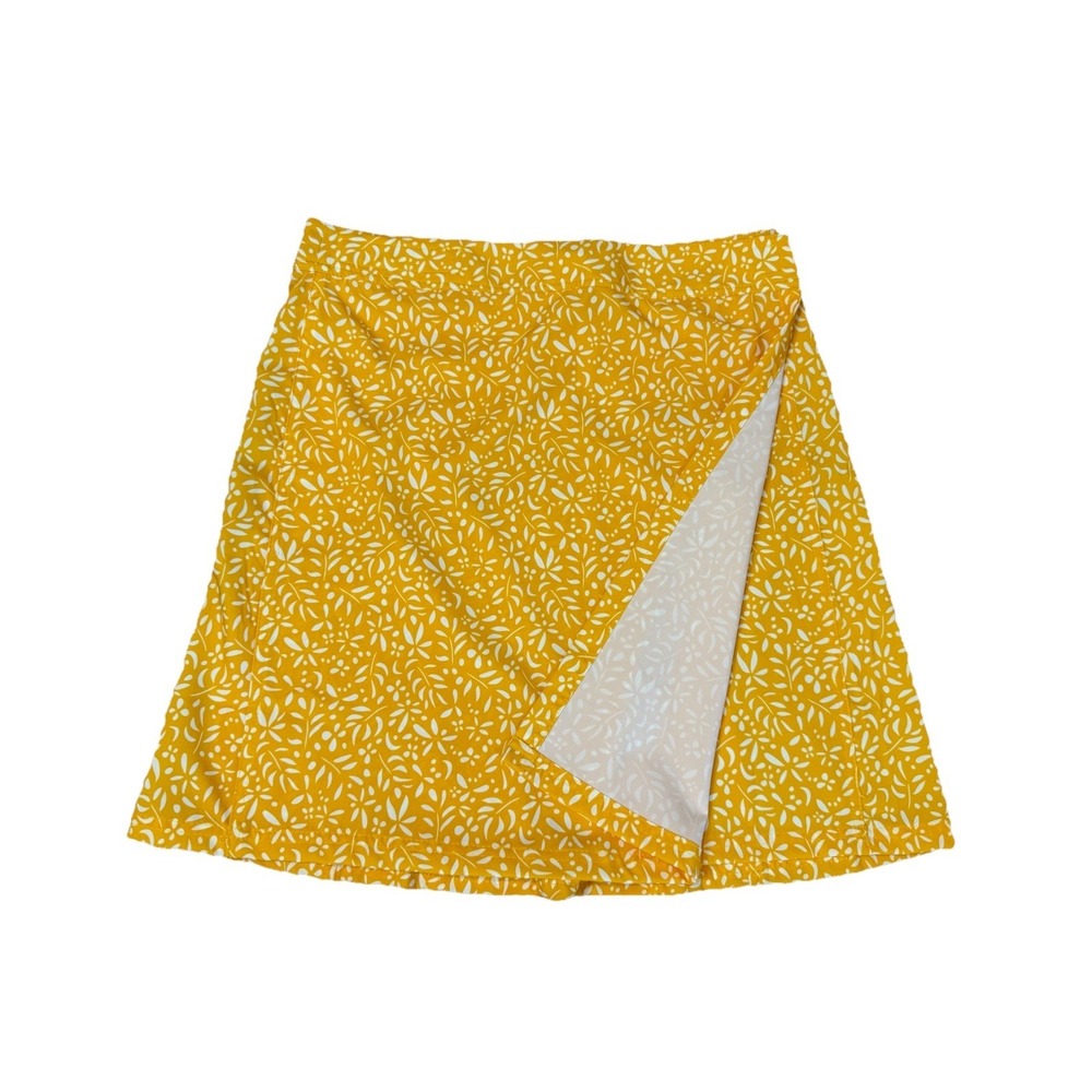 Rip Skirt Hawaii Women's Sz MED Length 2 Yellow White Activewear Beach Wrap